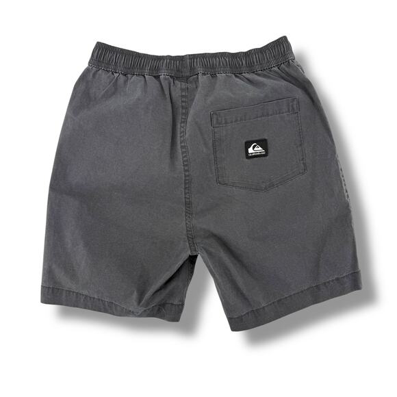 Quiksilver Taxer Shorts Boys Sz XL 16 5" Inseam Washed Gray Elastic Waist - Picture 3 of 5